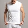 majica bez rukava od bambusa pomirishi crna, bela, bamboo under shirt pomirishi black, white, without sleeves