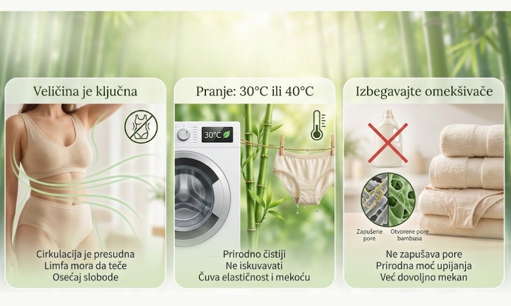 Donji veš za žene u menopauzi - Najbolji izbor za osetljivu kožu 8 nega donjeg veša od bambusa